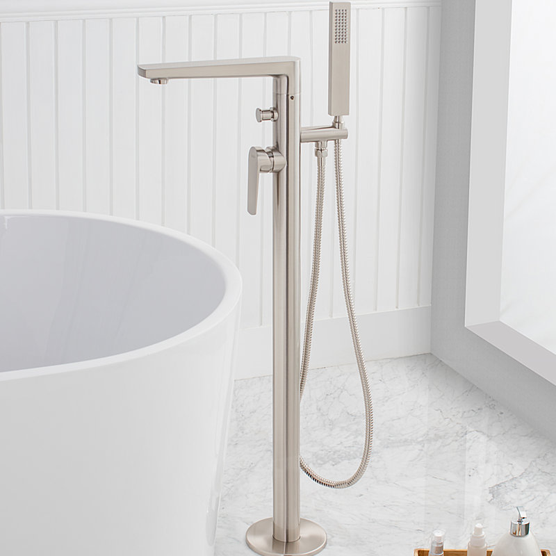 Maykke Adalbert Single Handle Floor Mounted Freestanding Tub Filler